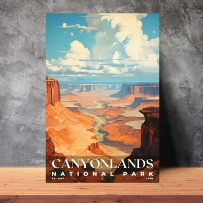 Canyonlands National Park Poster, Travel Art, Office Poster, Home Decor | S6 - image3